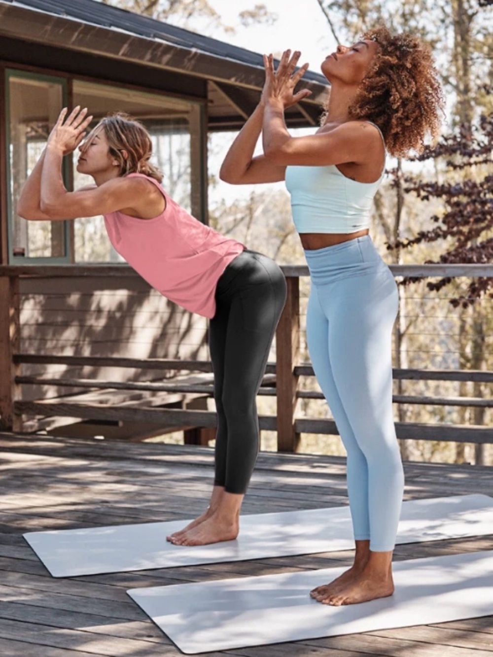 Athleta Elation High-Rise Tights / Leggings Blue Star L